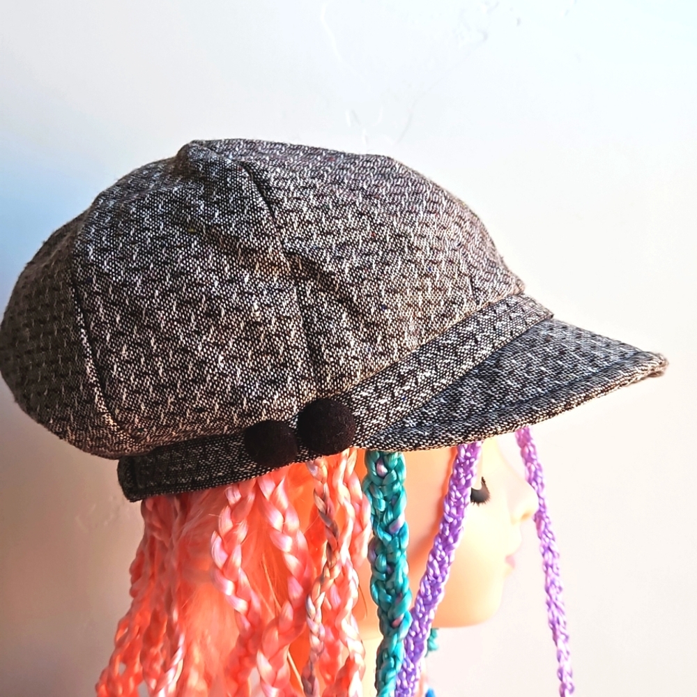 Tweed Newsboy Hat